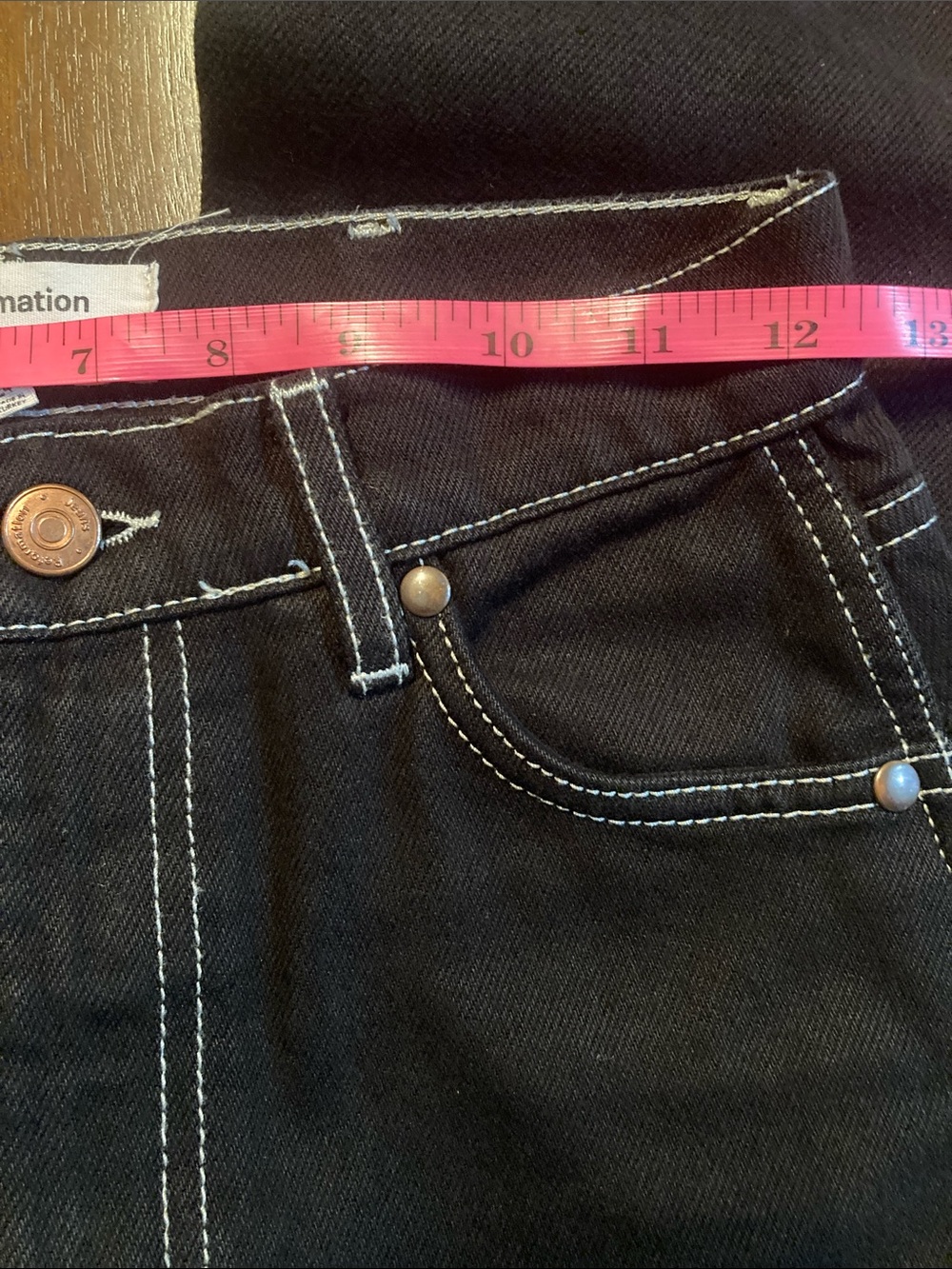 Reformation Cowboy High Rise Black Straight-Leg Jeans - Picture 6 of 9